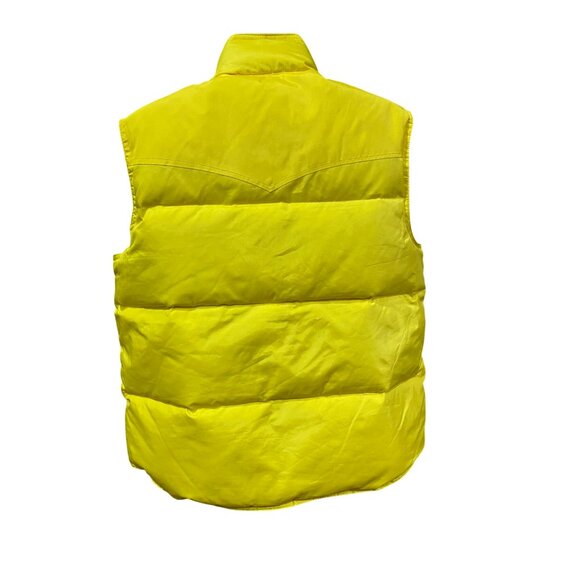 Yellow Powder River Outfitters Down Puffer Vest by Panhandle Slim Size Medium - Picture 2 of 6
